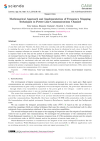 Mathematical approach and implementation of frequency mapping techniques in power-line communications channel