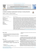A model to facilitate transformative learning in nursing education