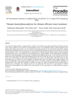 Titanate based photocatalysts for climate-efficient water treatment