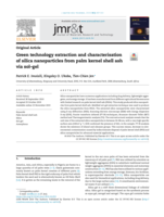 Green technology extraction and characterisation of silica nanoparticles from palm kernel shell ash via sol–gel