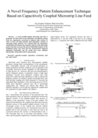 A novel frequency pattern enhancement technique based on capacitively coupled microstrip line feed