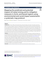 Mapping the predicted and potential impacts of metal mining and its mitigation measures in Arctic and boreal regions using  environmental and social impact assessments: a systematic map protocol