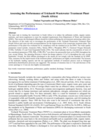 Assessing the performance of Trichardt wastewater treatment plant (South Africa)
