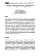 The role of entrepreneurial policies in developing rural tourism entrepreneurship in South Africa