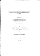 Granular activated carbon performance at three Southern African water treatment plants