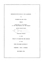 Measuring motivation in the classroom