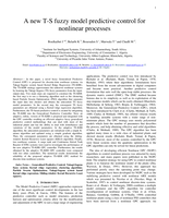 A new T-S fuzzy model predictive control for nonlinear processes