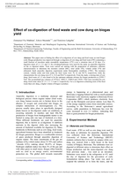 Effect of co-digestion of food waste and cow dung on biogas yield