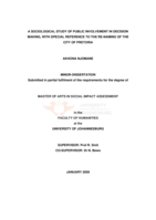 A sociological study of public involvement in decision making, with special reference to the re-naming of the city of Pretoria
