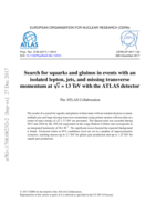 Search for squarks and gluinos in events with an isolated lepton, jets,and missing transverse momentum at √s = 13 TeV with the ATLAS detector