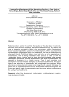 Pursuing rural development whilst maintaining ruralism : a case study of Qunu (Empa), Eastern Cape South Africa and Tsholotsho (Hwange, National Park), Zimbabwe