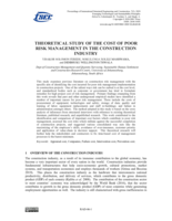 Theoretical study of the cost of poor risk management in the construction industry