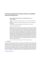 Neuro-fuzzy mid-term forecasting of electricity consumption using meteorological data