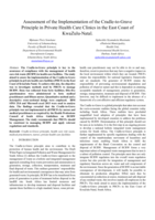 Assessment of the Implementation of the cradle-to-grave principle in private health care clinics in the East Coast of KwaZulu-Natal