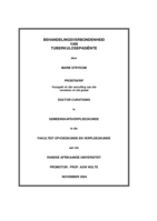 Behandelingsverbondenheid van tuberkulosepasiënte