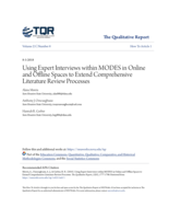 Using expert interviews within MODES in online and offline spaces to extend comprehensive literature review processes