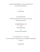 Functional requirements of eCRM solutions for the South African SME sector