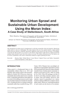 Monitoring Urban Sprawl and Sustainable Urban Development Using the Moran Index: A Case Study of Stellenbosch, South Africa