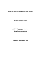 Women and peace-building in Sierra Leone : 2002-2011
