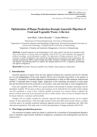 Optimization of biogas production through anaerobic digestion of fruit and vegetable waste : a review