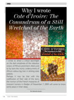 Why I wrote Cote d’Ivoire : the conundrum of a still wretched of the Earth