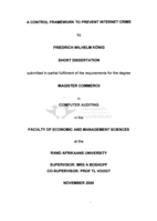 A control framework to prevent internet crime