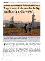 The Marikana massacre : a challenge to the black gold based economy : exposure of state coloniality and labour aristocracy?