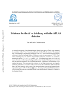 Evidence for the H → b¯b decay with the ATLAS detector