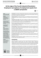 At the edge of the Fourth Industrial Revolution: Employees’ perceptions of employment equity from a CIBART perspective