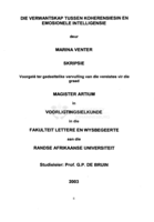 Die verwantskap tussen koherensiesin en emosionele intelligensie