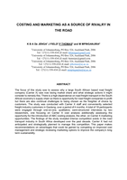 Costing and marketing as a source of rivalry in the road