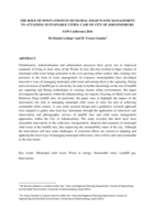 The role of innovations in municipal solid waste management to attaining sustainable cities : case of City of Johannesburg