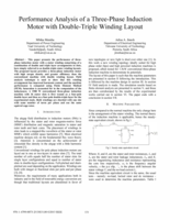 Performance analysis of a three-phase induction motor with double-triple winding layout