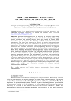 Associated economy- wide effects of transport and logistics clusters