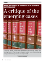 A critique of the emerging cases
