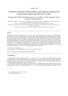 Synthesis, structural characterization, and magnetic properties of mixed ternary spinel-type Mn-Ni-Co oxides