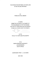 The interaction between law and love in the Pauline writings