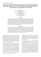 The Alignment between effective People Management, Business Strategy and Organisational Performance in the Banking and Insurance Sector