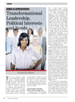 Women as representatives : transformational leadership, political interests and needs
