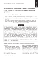 Potassium-bearing clinopyroxene: a review of experimental, crystal chemical and thermodynamic data with petrological applications