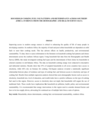 Household cooking fuel use patterns and determinants across Southern Africa : evidence from the demographic and health survey data
