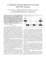 A simplistic channel model for cascaded PLC-VLC systems