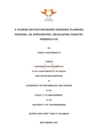 A change navigation-based scenario planning process: an afrocentric, developing country perspective.