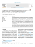 Participation and communication behaviour at academic conferences – An empirical gender study at the German Congress of Geography 2019