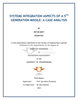 Systems integration aspects of a 5th generation missile : a case analysis