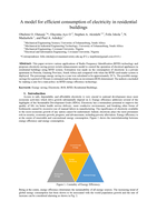 A model for efficient consumption of electricity in residential buildings