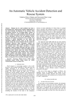 An automatic vehicle accident detection and rescue system