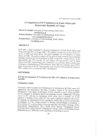 A comparison of ICT initiatives in South Africa and Democratic Republic of Congo