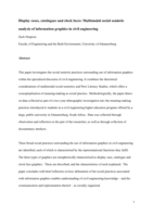 Display cases, catalogues and clock faces : multimodal social semiotic analysis of information graphics in civil engineering