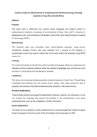 Cultural values as determinants of entrepreneurial intentions among university students in Cape Town-South Africa